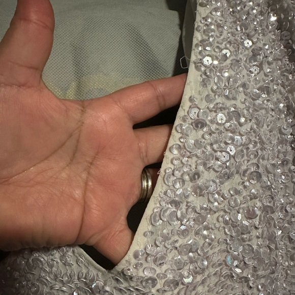 ASOS SEQUINED WEDDING GOWN size 20 - Picture 6 of 15